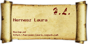 Hernesz Laura névjegykártya