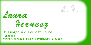 laura hernesz business card